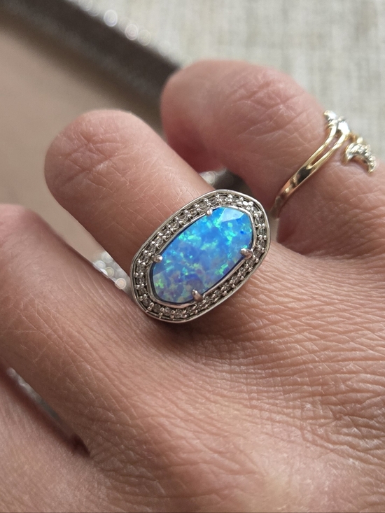 Kendra Scott Jewelry - Kendra Scott Emmaline Blue Kyocera Opal Ring